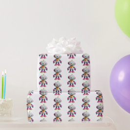 Schattige Leuke Robot Print Cadeaupapier