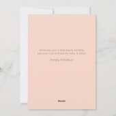 Schattige Leuke Vrolijke Sloth Kerst Luiaard in Mo Feestdagenkaart (Achterkant)