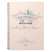 Schattige leven uw droom citaat herinneringen Keep Notitieboek (Voorkant)