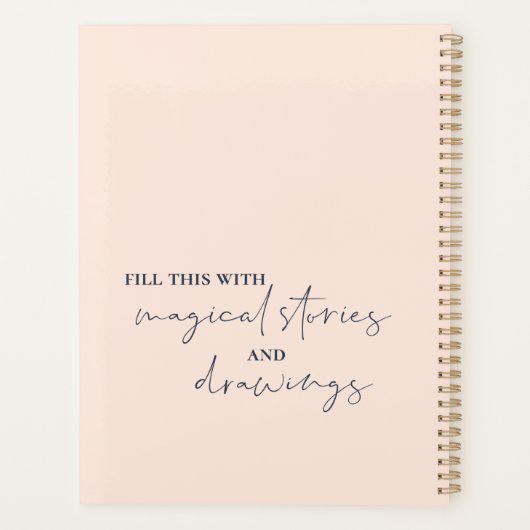 Schattige leven uw droom citaat herinneringen Keep Planner (Achterkant)