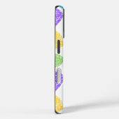 Schattige Levendig Doodled Heart Valentijnsdag Pat Case-Mate iPhone Case (Achterkant / Rechts)