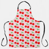 Schattige levendig kersenpatroon schort (Voorkant)