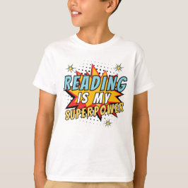 Schattige lezen is mijn Superpower Kind T-shirt