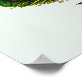 Schattige lezen Nook Woodland Animals Aanpasbaar Poster (Hoek)