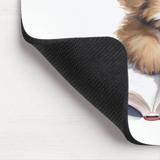 Schattige lezen puppy mousepad muismat (Hoek)