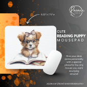 Schattige lezen puppy mousepad muismat