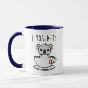 Schattige LGBTQ Koala Regenboog Pride Gelijkheid Mok