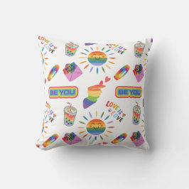 Schattige LGBTQ+ Pride Pillow Kussen