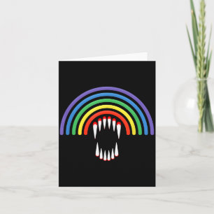 Schattige Lgbtq Vamre Lgbt Halloween Geest Regenbo Kaart