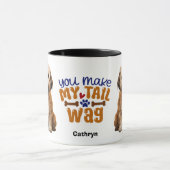 Schattige Lhasa Ook maak je mijn staartwissel Mok (Midden)