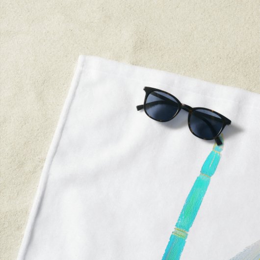 Schattige libel strandlaken (In situ)