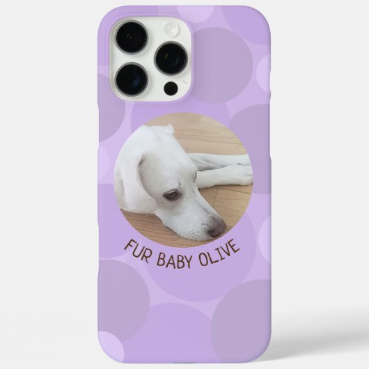 Schattige licht Paarse Polka Dot Spotted Circles D Case-Mate iPhone Case (Achterkant)