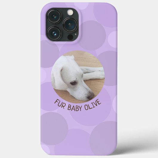 Schattige licht Paarse Polka Dot Spotted Circles D Case-Mate iPhone Case (Achterkant)