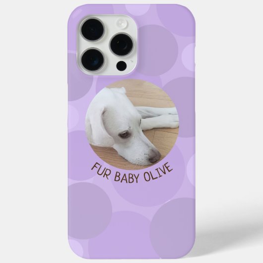 Schattige licht Paarse Polka Dot Spotted Circles D Case-Mate iPhone Case (Achterkant)