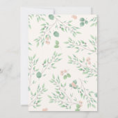 Schattige Licht Roze Baby Bunny Baby shower Kaart (Achterkant)