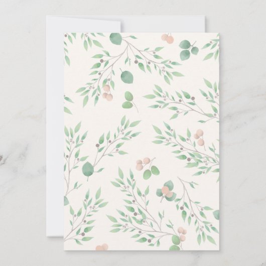 Schattige Licht Roze Baby Bunny Baby shower Kaart (Achterkant)