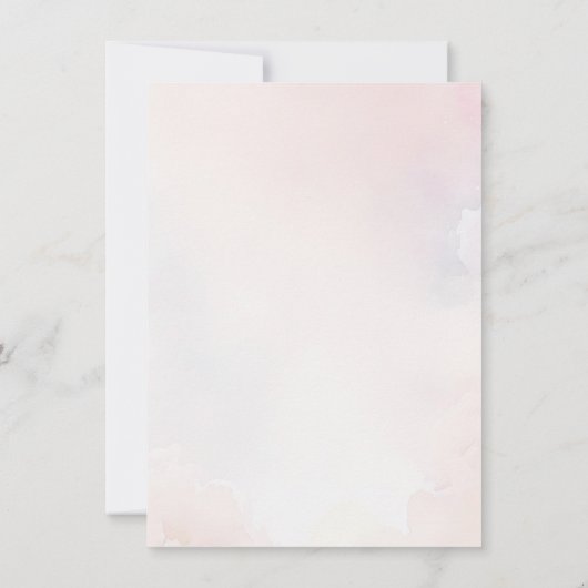 Schattige Licht Roze Baby Bunny Pasen Bedankkaart (Achterkant)