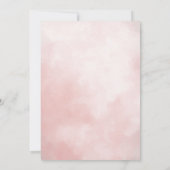 Schattige Licht Roze Baby Bunny Pasen Kaart (Achterkant)