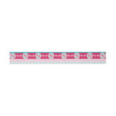 Schattige Licht Roze & Blauw Girly Pattern Uitnodigingen Wikkel (Vlak)