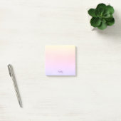 Schattige Licht Roze Esthetische Regenboog 3x3 Cus Post-it® Notes (Kantoor)
