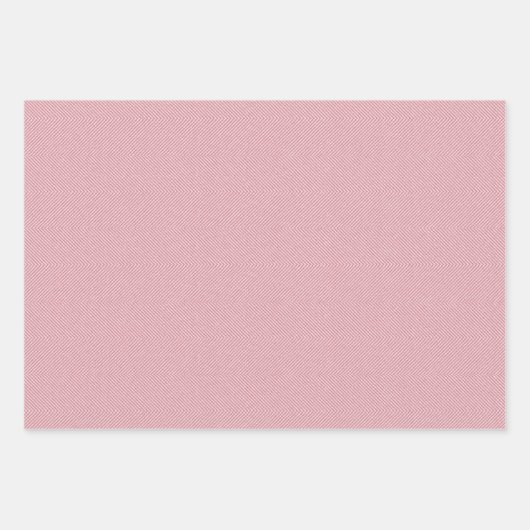 Schattige licht roze visgraat tweed effect zoet inpakpapier vel (Voorkant 2)