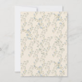 Schattige Lichtblauw Baby Bunny Pasen Bedankkaart (Achterkant)