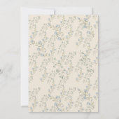 Schattige Lichtblauw Baby Bunny Pasen Kaart (Achterkant)