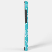 Schattige lichtblauw sieraad samsung galaxy hoesje (Rechterkant)