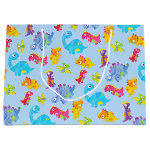 Schattige Lichte Pastelblauwe Baby Dinosaurus Verj Groot Cadeauzakje