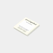 Schattige Lichtgele Handgeschreven Afspraakherinne Post-it® Notes (Schuin)