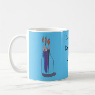 Schattige lief eigenzinnig elk kind is een artiest koffiemok