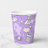 Schattige & Lief Halloween Kids Verjaardag Papieren Bekers (Voorkant)