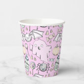 Schattige & Lief Halloween Kids Verjaardag Papieren Bekers (Links)