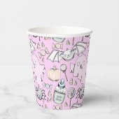 Schattige & Lief Halloween Kids Verjaardag Papieren Bekers (Rechts)