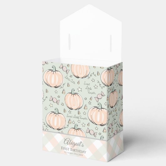 Schattige lief klein pompoen Halloween & Herfst Bedankdoosjes (Geopend)
