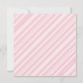 Schattige lief roze ooievaar hart baby meisje douc kaart (Achterkant)