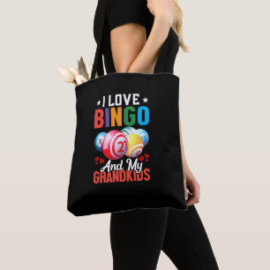 schattige liefde Bingo kleinkinderen gokken woordk Tote Bag