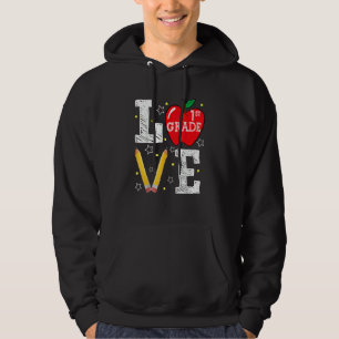 Schattige Liefde Eerste Klas Squad Eerste Dag Van Hoodie
