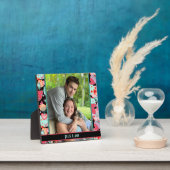 Schattige Liefde Harten Foto Gepersonaliseerd Name Fotoplaat (Insitu)