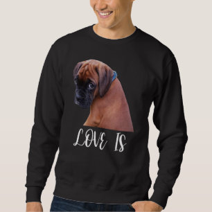 Schattige liefde is boxer hond geweldige boxer eig trui