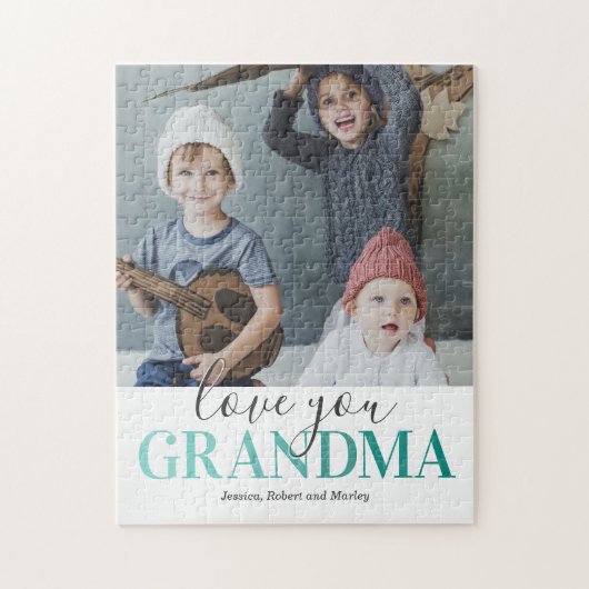 Schattige Liefde Je Oma Foto Legpuzzel (Verticaal)