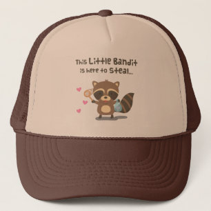 Schattige Liefde Kleine Gemaskerde Bandiet Wasbeer Trucker Pet