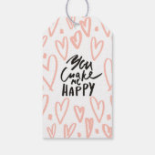 Schattige Liefde Konijnen | Valentijns Cadeaubijsl Cadeaulabel (Achterkant)