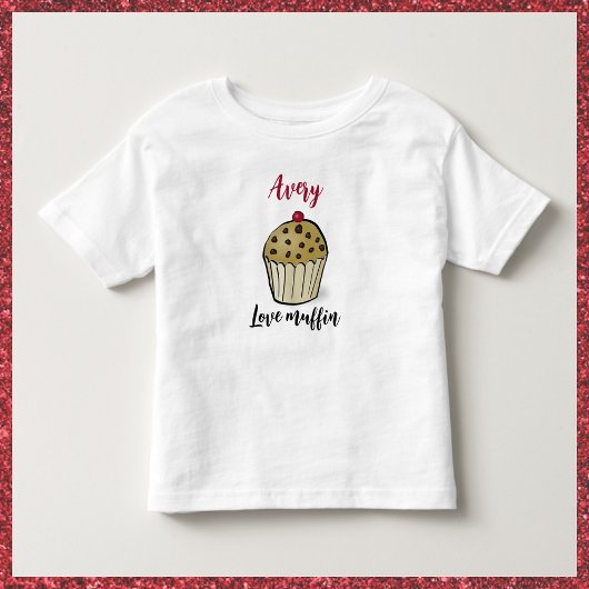 Schattige Liefde Muffin Kinder Shirts