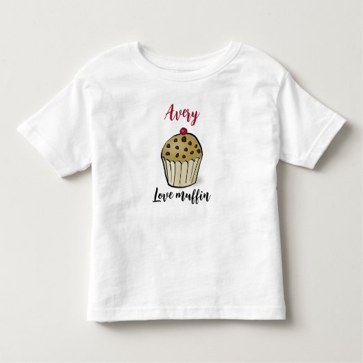 Schattige Liefde Muffin Kinder Shirts (Voorkant)