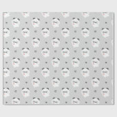 Schattige Liefde Panda Cadeaupapier (Vlak)