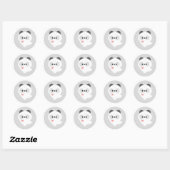 Schattige Liefde Panda Ronde Sticker (Vel)