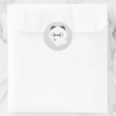 Schattige Liefde Panda Ronde Sticker (Tas)