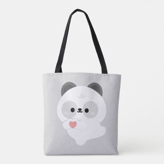 Schattige Liefde Panda Tote Bag (Achterkant)