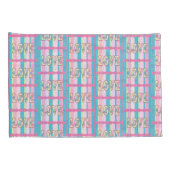 Schattige Liefde Quote Pastel Roze Geel Blauw Patr Kussensloop (Achterkant-Rechts)